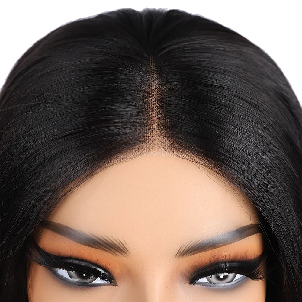 Wear And Go Bob Straight Pre Cut Lace Front Wigs | Black