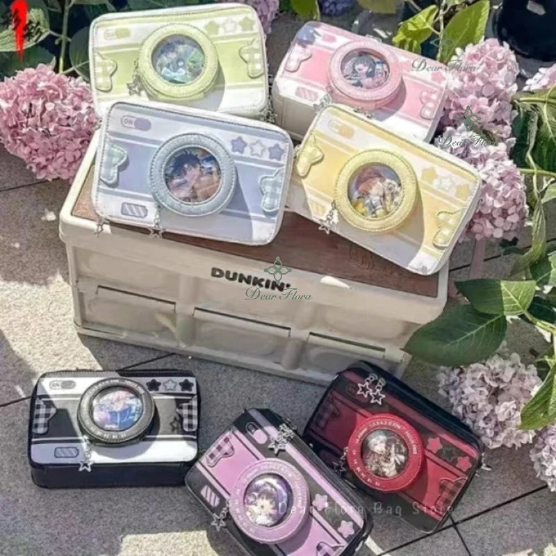 New Design Small Camera Ita Bag | Fashionable Cute Girl Transparent DIY Cosplay Shoulder Bags | Street Trend Box Messenger Crossbody Bag Luxegan