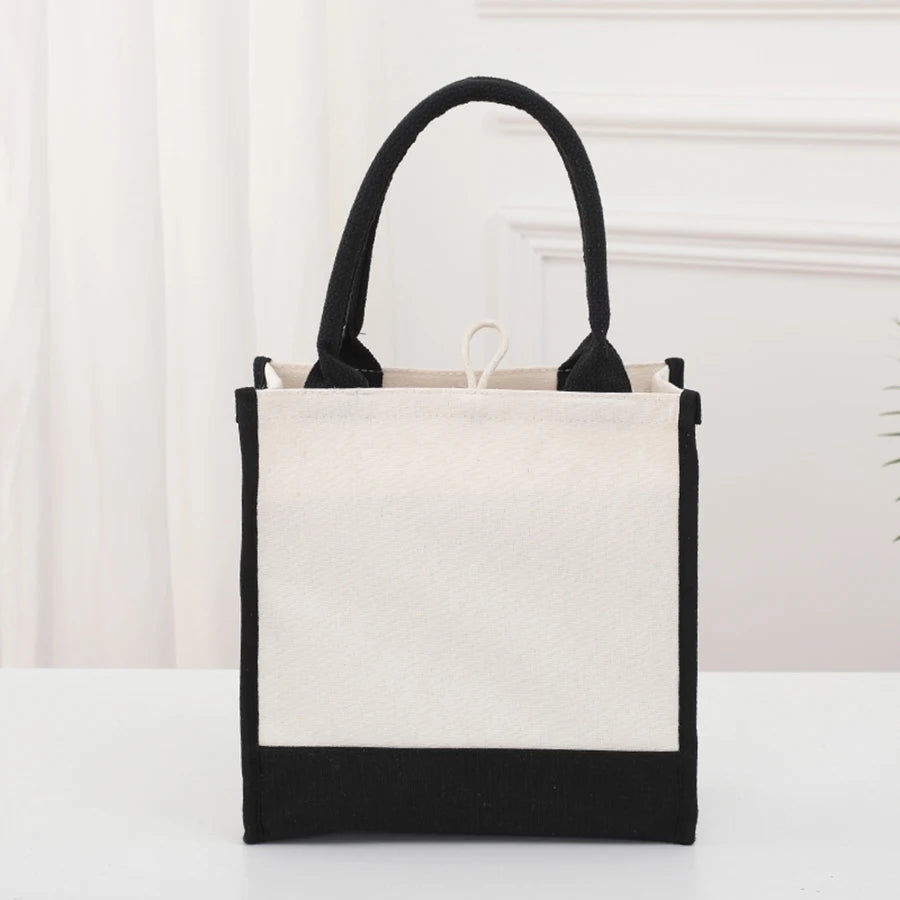 Fashionable Initial Canvas Travel Tote | Large Capacity Reusable Shopping & Storage Bag | Trendy Personalised Letter Print Handbag Luxegan