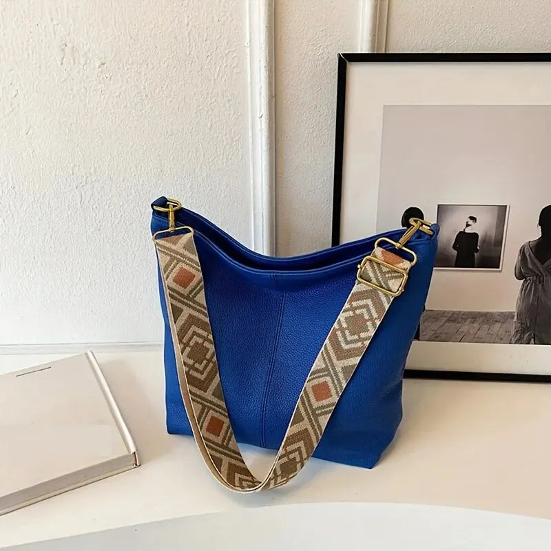 Simple Large-capacity PU Leather Crossbody Bag | Fashion Soft Texture Shoulder Handbag Luxegan