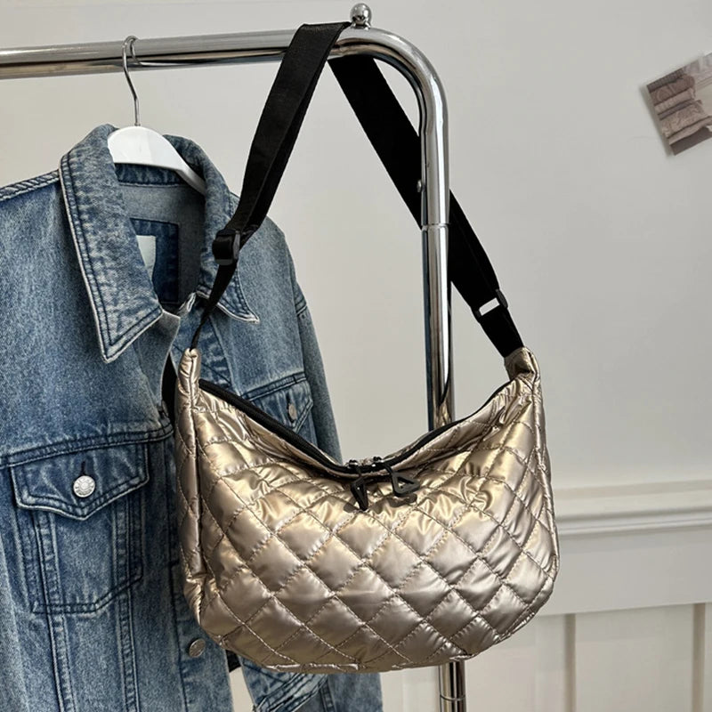 Space Cotton Shoulder Bag | Fashion Square Bag & Crossbody Bag Luxegan