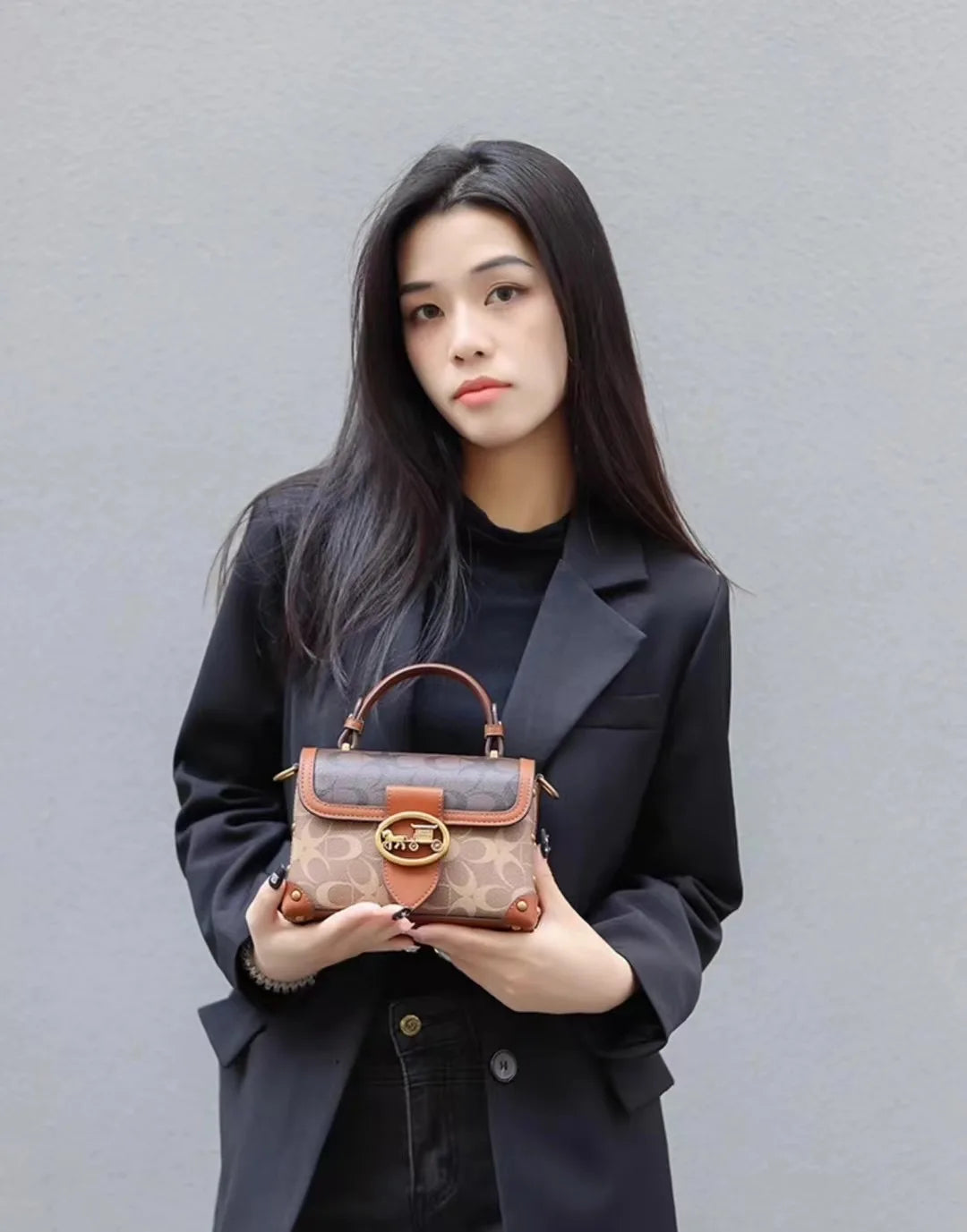 Brand Premium Graffiti Box Small Square Bag | Designer Autumn & Winter Satchel Handbag | Fashionable PVC Single Shoulder Crossbody Bag | Trendy Women’s Streetwear Purse (Model 8099) Luxegan