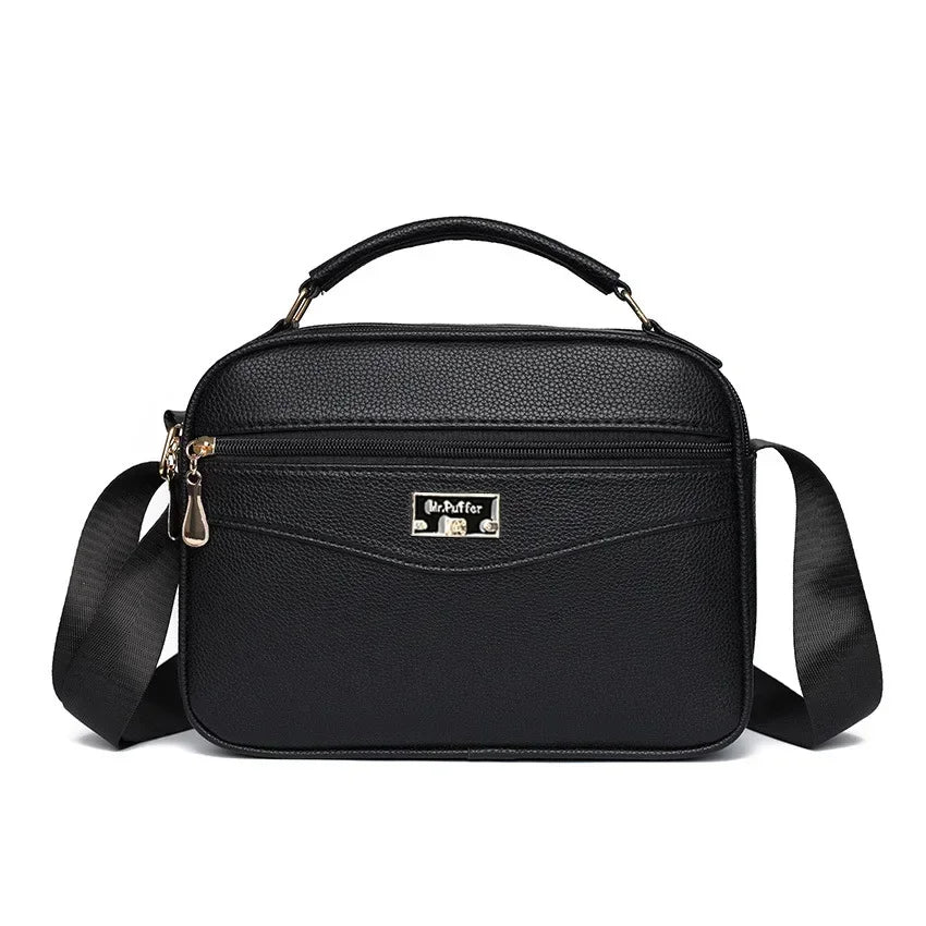 Large Capacity Foreign Trade PU Small Square Bag | New Women's Simple Handbag & Versatile Crossbody Purse Luxegan
