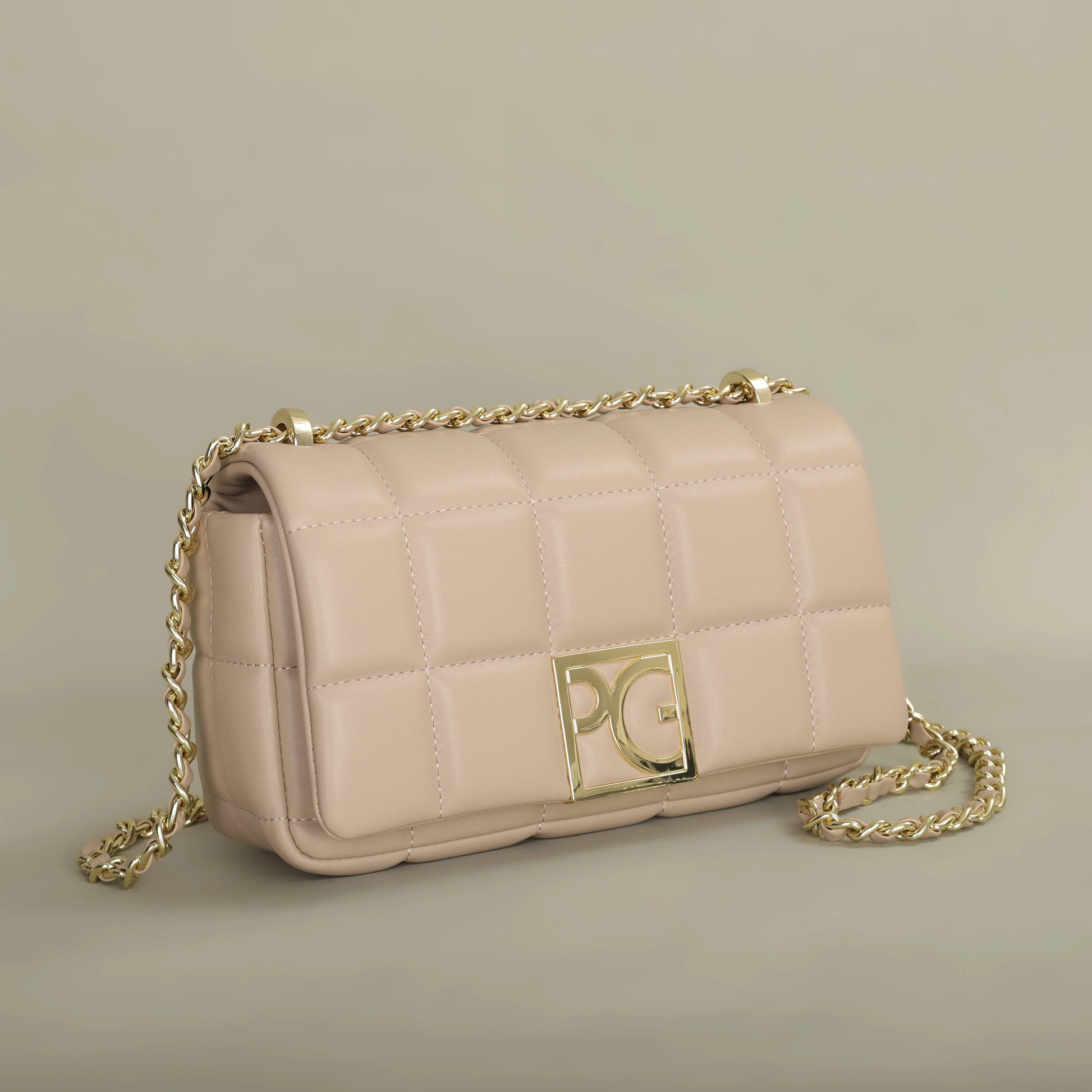 Leather Geometric Square Bag | Soft PG Luxury Brand Crossbody Messenger Bag Luxegan