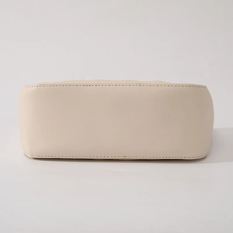 Hollow-Out PU Leather Tote Bag | Lightweight Square Handbag & Stylish Shopping Bag Luxegan