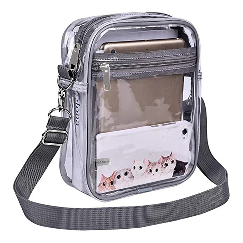 Transparent Crossbody Bag | Simple Waterproof Small Square Bag Luxegan