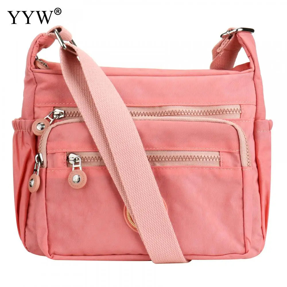 Multi-Pocket Casual Crossbody Bag | Waterproof Nylon Travel Messenger Bag | Women's Versatile Shoulder Purse | Large Capacity Everyday Satchel (Model 21062414312910146) Luxegan