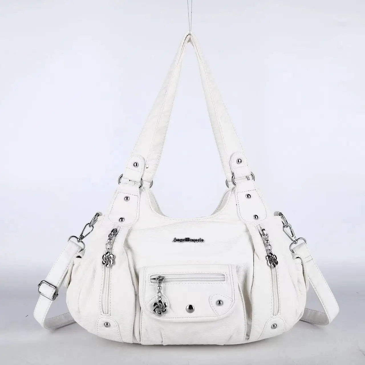 Fashion Women's PU Leather Top-Handle Handbag | Soft Satchel Shoulder Bag & Crossbody Purse (Female Hᴏbos Style) Luxegan