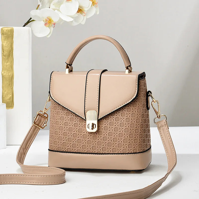 Small Square Messenger Bag | Casual PU Crossbody Purse Luxegan