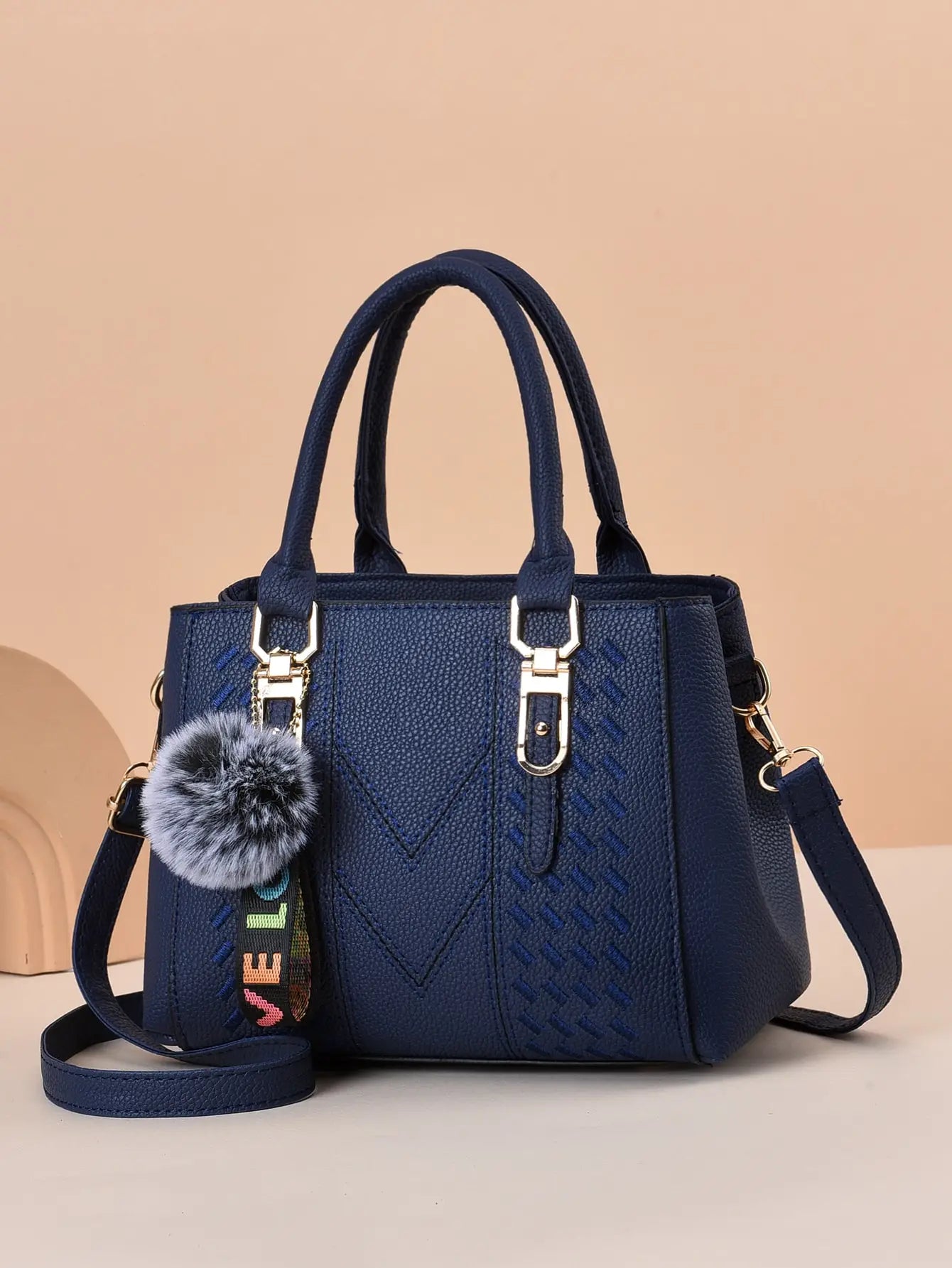 Fashionable Large Capacity Embroidered Crossbody Bag for Women | PU Leather Handbag for Daily Use & Business Luxegan