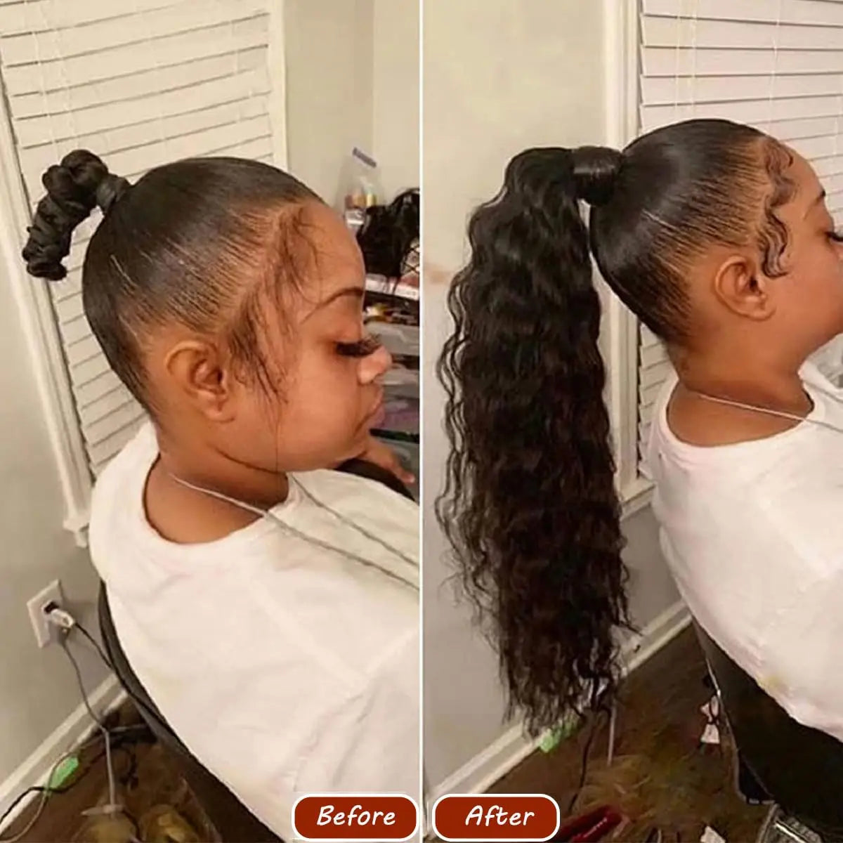 Kinky Curly Wrap-Around Ponytail | Sophisticated "100g Clip-In" Silhouette | Elegant "Natural Color" Hair Extension | "Dignified" Brazilian Remy Hair Piece for Radiant Versatile Styling Luxegan