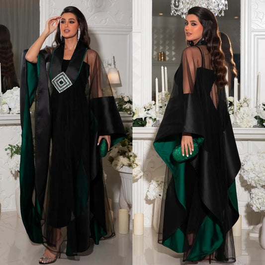 Tallas de moda personalizadas disponibles, vestidos midi plisados con abalorios y lentejuelas, escote en V, corte en A, vestidos de ocasión a medida, formales exquisitos