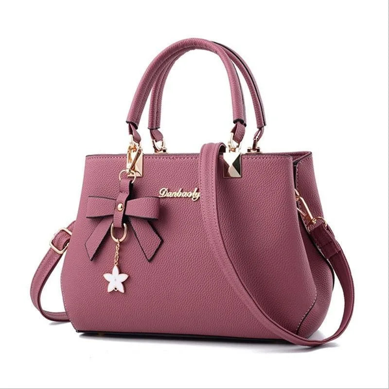 Women's Handbag Patchwork Shoulder Messenger Bag | Office Work PU Leather Female Bag & Ladies Luxury Elegant Handbag Luxegan