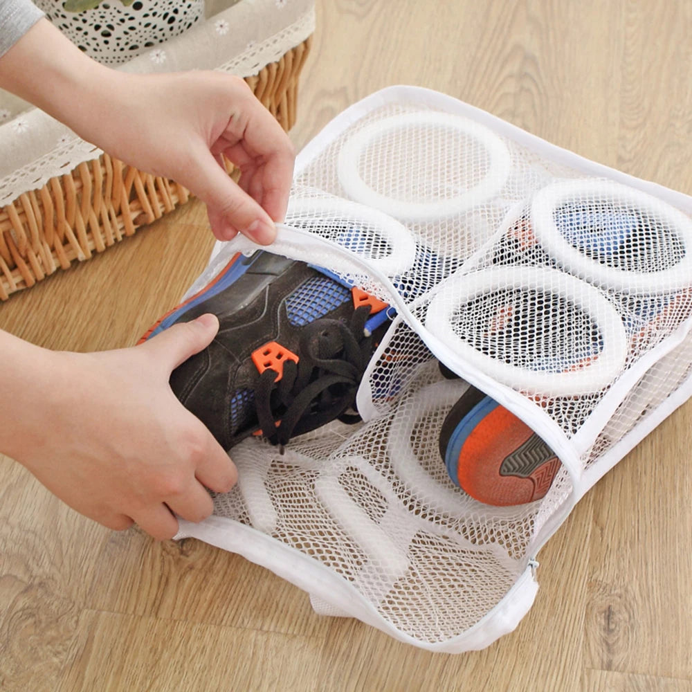 Lazy Shoes Washing Bags Protective Organizer | Shoes Airing Dry Tool for Shoes Underwear Bra Mesh Laundry Bag Washing Bags Luxegan