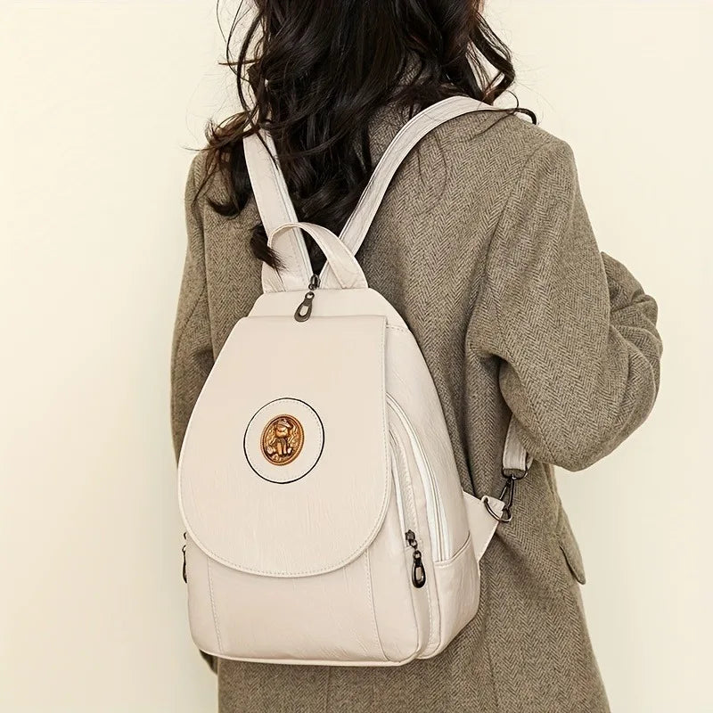 Double-shoulder Bag for Women | Versatile New Urban Simple Large Capacity Shoulder Bag | Casual Travel Small Backpack Luxegan