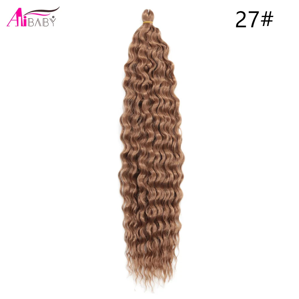 Ariel Curl Crochet Hair 22in – Ocean Wave Ombre Braiding Hair | 100g | 38 Colors | 1 or 3 Pcs - view 17