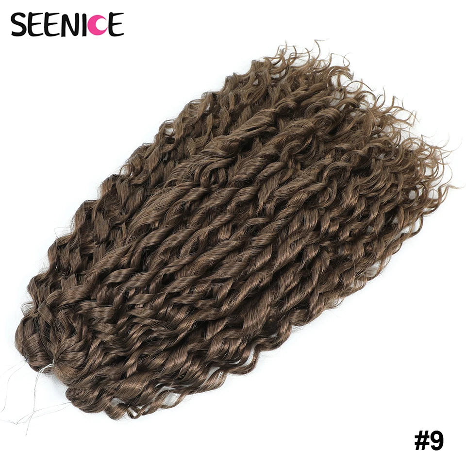 22 Inch Synthetic Water Wave Crochet Hair | Loose Deep Wave Braiding Extensions