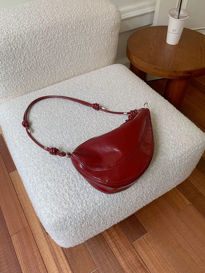 Fashionable PU Leather Saddle Bag | Casual Shoulder & Crossbody Purse Luxegan