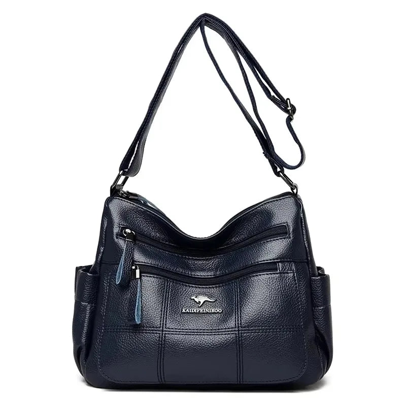 Luxury Handbag Fashion Print Large Capacity Soft Leather Women Shoulder Crossbody Bag | Leisure Designer Ladies Purses and Handbag Luxegan