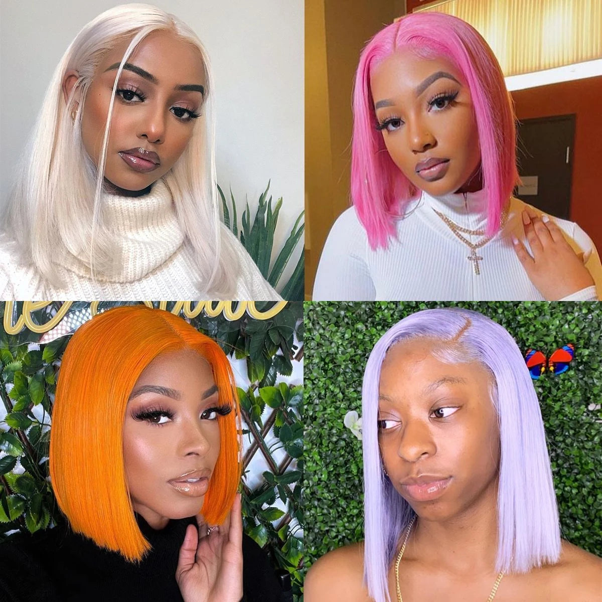 Honey Blonde #613 Straight Bob Wig | Sophisticated "13x4 Lace Frontal" Silhouette | Elegant 200% Density HD Transparent Unit | "Dignified" High-Performance Brazilian Human Hair for Radiant Versatile Styling Luxegan 