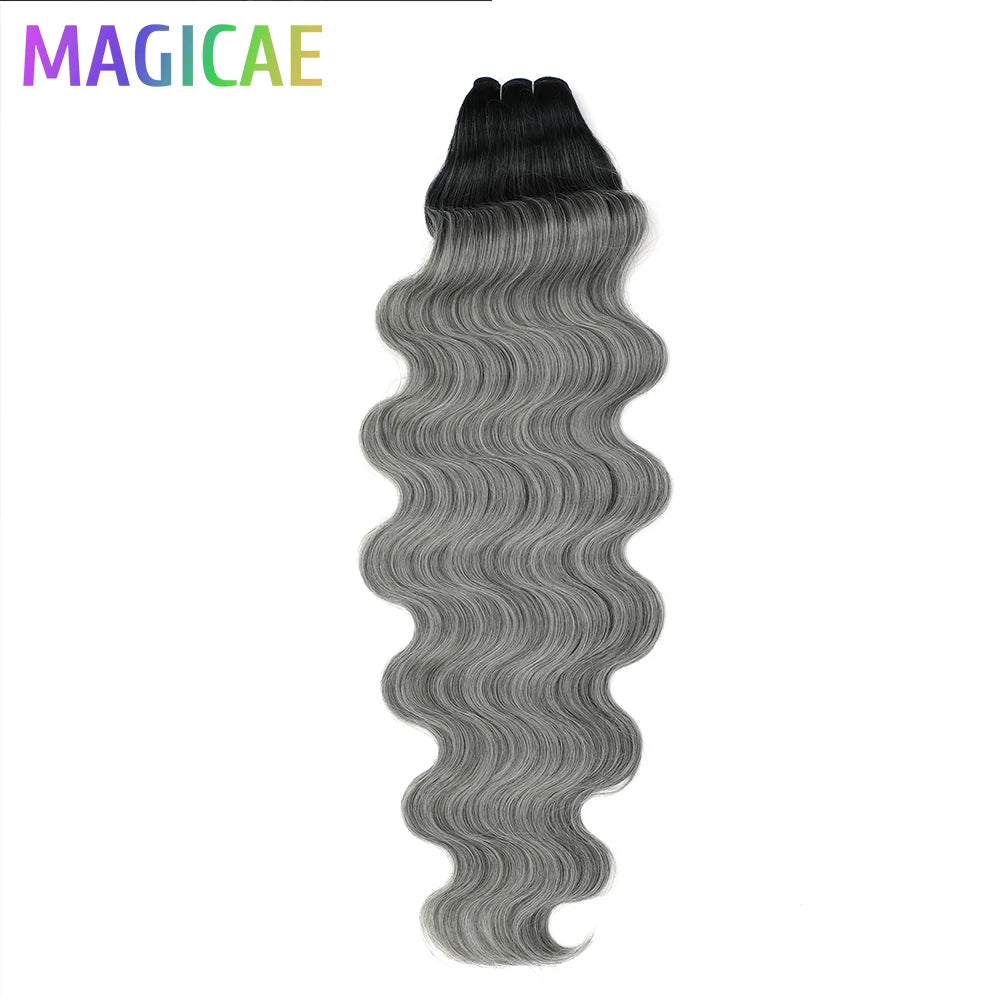 Body Wave Hair Extension Bundles – 26" & 30" | High Temp Fiber