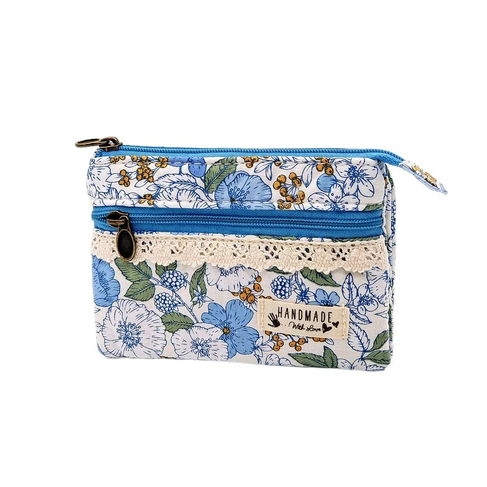 New Fashion Canvas Waterproof Coin Purse | Short Zipper Simple Organizer Clutch & Money Bag for Women Luxegan