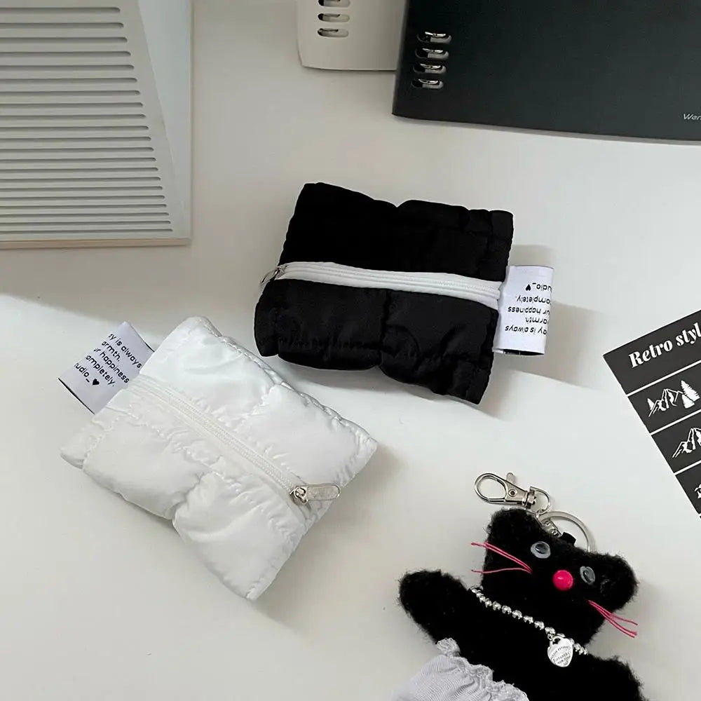 Mini Zipper Pouch Soft Compact Earphone & Coin Purse | Multi-Purpose Bag Portable Storage Travel Essentials Key Organizer Wallet Luxegan