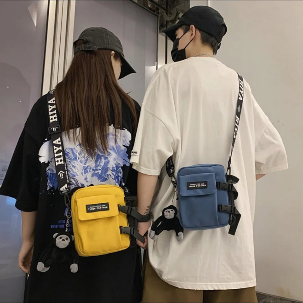 Casual Canvas Couple Messenger Bag | Versatile Satchel for Daily Use Luxegan