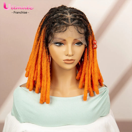 14 Inch Twisted Dreadlock Box Braided Wig | Full Lace | Baby Hair