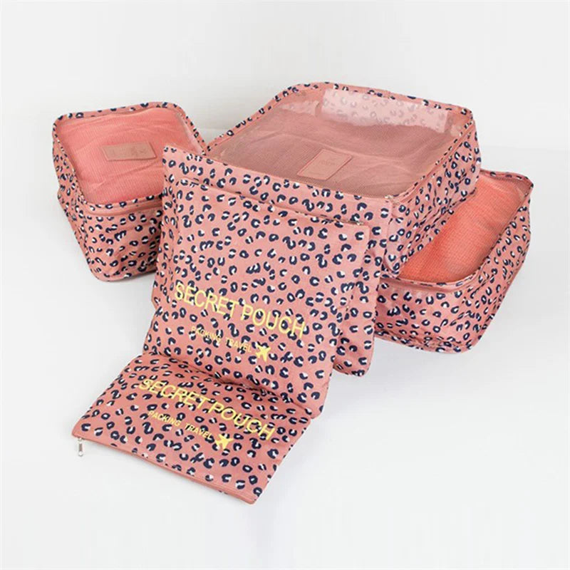6 PCS Travel Storage Bag Set | Tidy Organizer Wardrobe Suitcase Pouch Luxegan