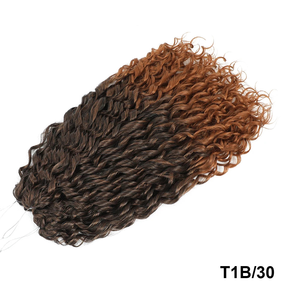 Jessica Curls Crochet Braiding Hair | Synthetic Water Wave Twist Hair 22 Inch | 53 Colors