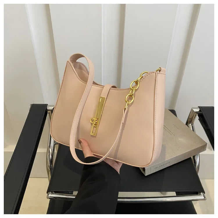 Textured Underarm Bag for Women | Multi-Use Spring Shoulder & Handheld Purse | Niche Fashion Crossbody Daily Accessory Luxegan