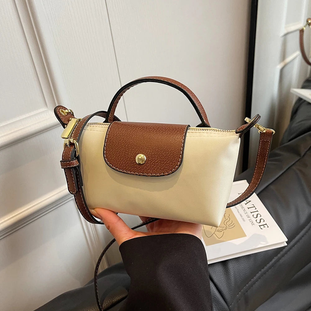 New Hot Sale Plaid Canvas Dumpling Bag | Crossbody Shoulder Bag & Lightweight Handbag Luxegan
