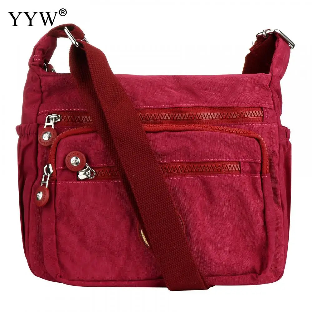 Multi-Pocket Casual Crossbody Bag | Waterproof Nylon Travel Messenger Bag | Women's Versatile Shoulder Purse | Large Capacity Everyday Satchel (Model 21062414312910146) Luxegan