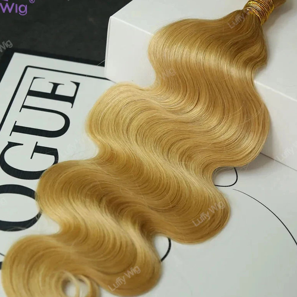 Body Wave Bulk Human Hair for Braiding | 100% Burmese Remy | Double Drawn | No Weft Luxegan
