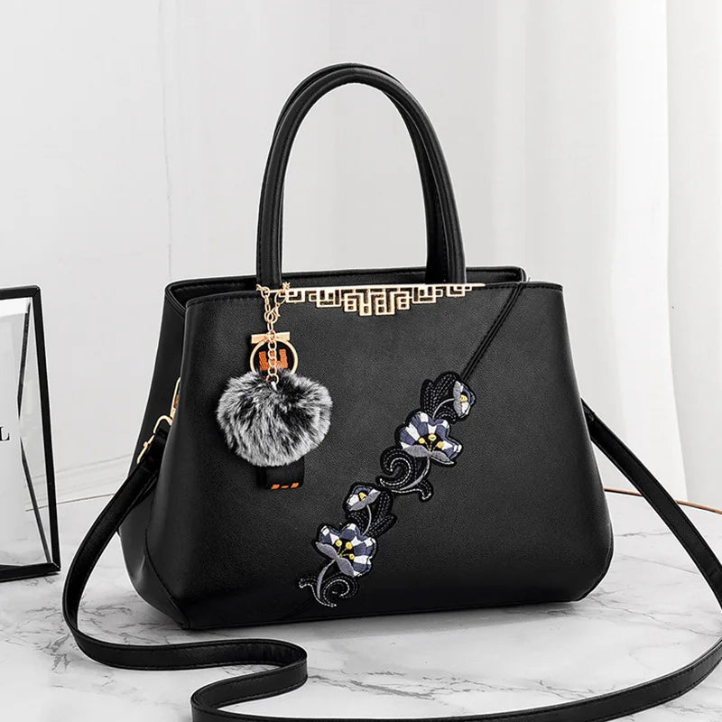 Designer Shell Handbag | Vintage Leather Shoulder & Top-Handle Bag Luxegan