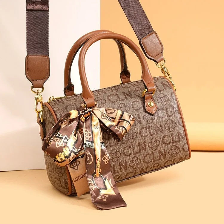 Designer Luxury Baguette Handbag | Structured Crossbody Tote Luxegan