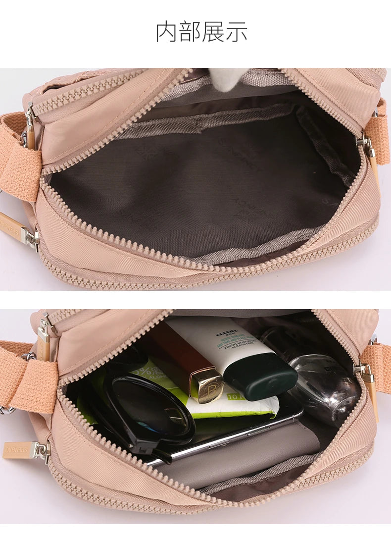 Waterproof Nylon Crossbody Bag | Casual Shoulder & Messenger Handbag Luxegan