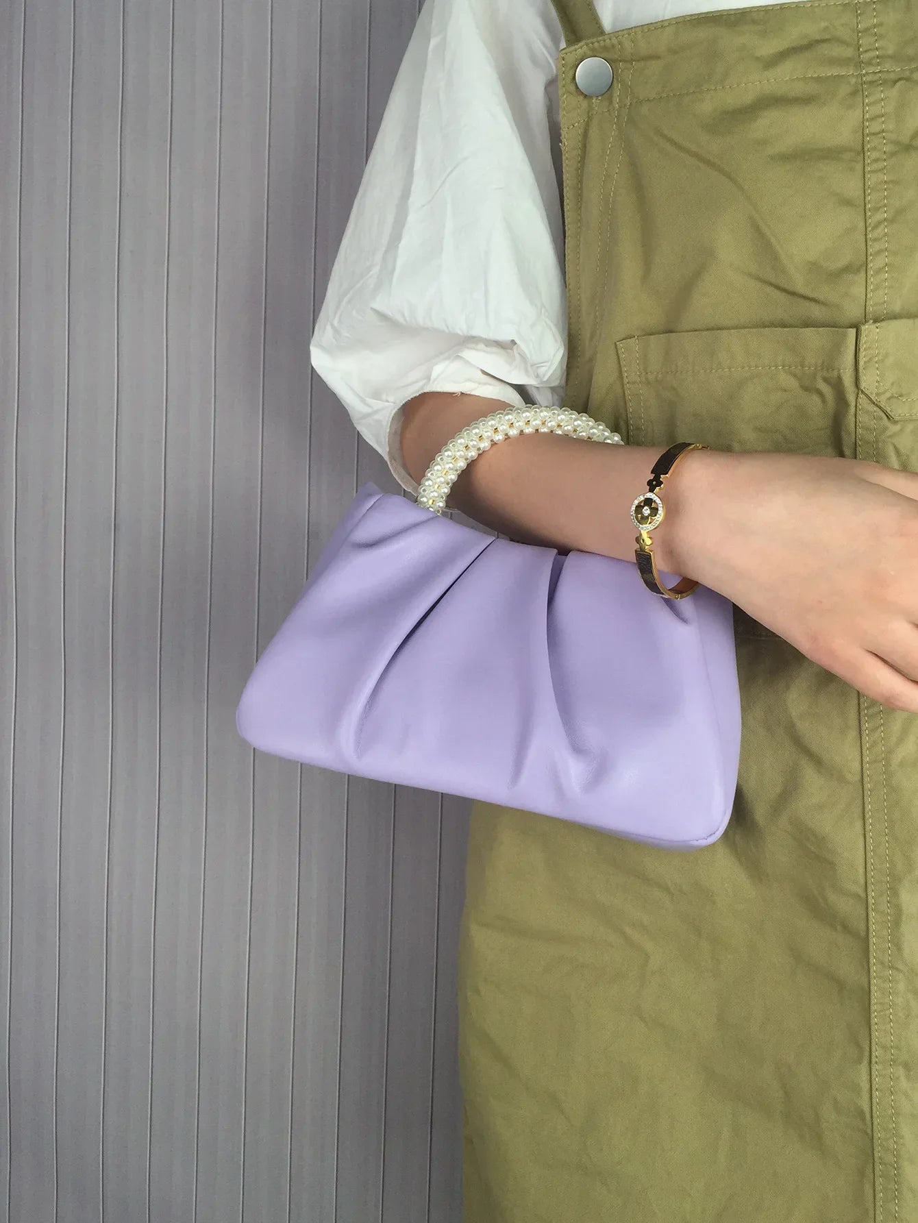 Fashion Pearl Handle Dinner Clutch | Luxury Designer Shoulder Bag Luxegan