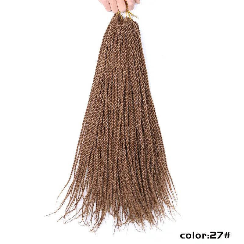 Full Star Senegalese Twist Crochet Braids | 30 Strands/Pack | Ombre Colors Luxegan