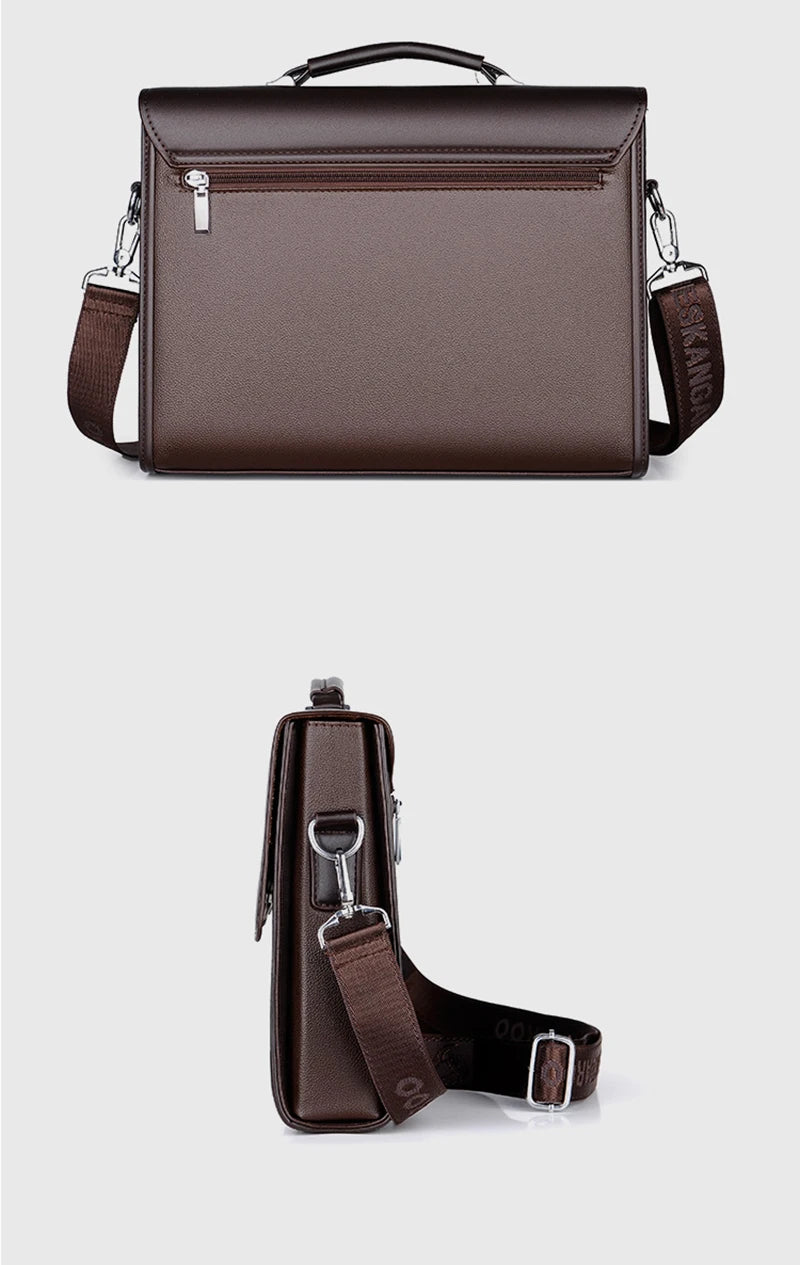 Leather Executives Briefcases For Men Designer Business Tote Bag Wallet Handbag Shoulder Ipad Square Side Crossbody Bag Document