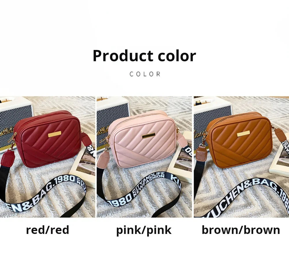 High-Quality PU Shoulder Bags for Women | Simple Crossbody Casual Messenger Bag & Phone Bag Luxegan