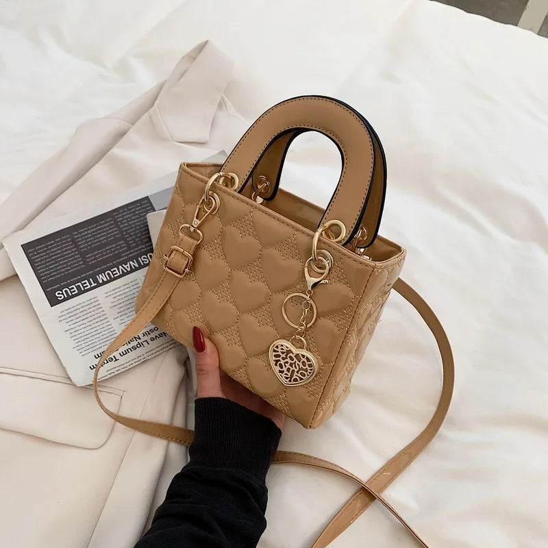 Handbag Women Brand Luxury Totes | High Quality Fashion Classic Quilted Square Handle Bag & Women's Crossbody Shoulder Bags Luxegan