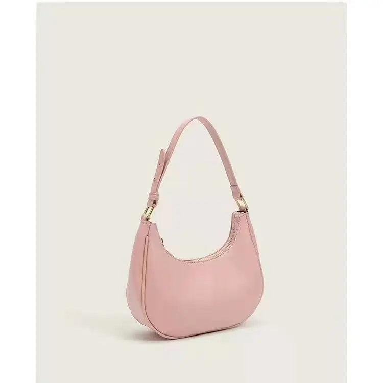Small Half-Moon Armpit Bag | Trendy French-Style Shoulder Purse Luxegan