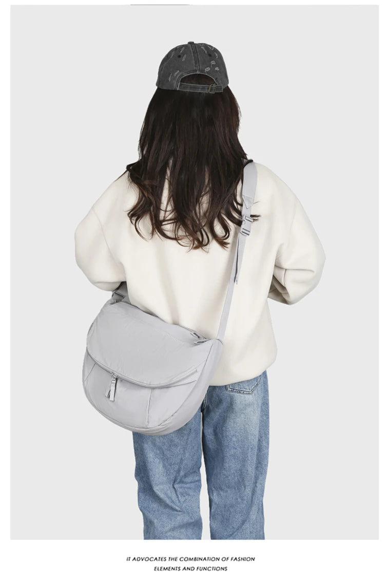 Ultra-light Nylon Dumpling Bag | Soft & Trendy Crossbody Hobo Luxegan