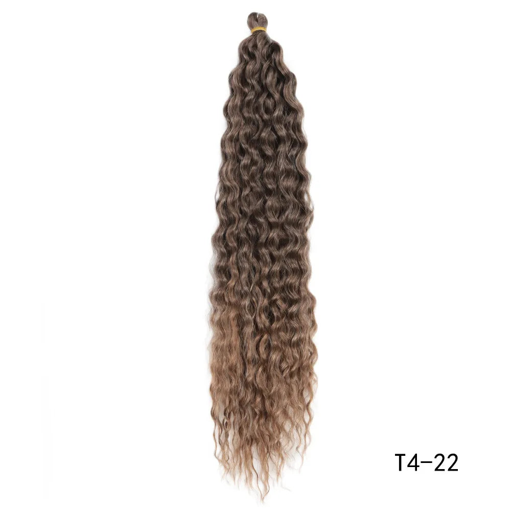 22 Inch Water Wave Twist Crochet Hair | Braiding Extensions