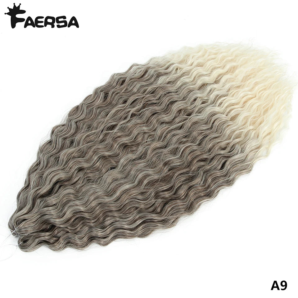 Water Wave Synthetic Crochet Hair | 22–30 Inch