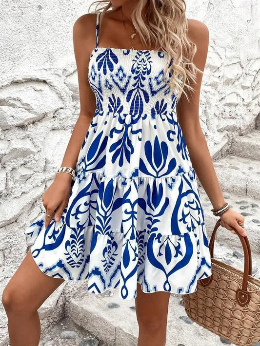 Pure Desire Sweet White Strapless Dress for Women | Summer Spicy Girl Fishbone Waist-Fitting Puff Skirt | Sexy Slash Neck Sleeveless A-Line Gown | Model XG9093 Slim Fit Knee-Length Beach Style Camisole Luxegan