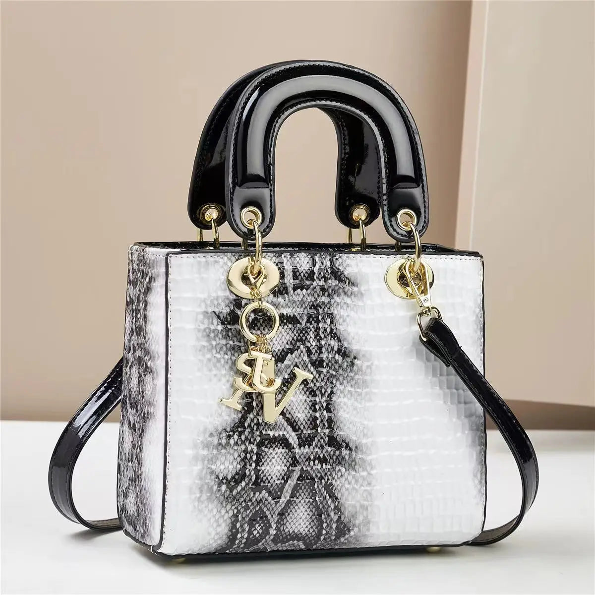 Fashion Brand Designer Women's Handbag | New Crocodile Pattern Daifei Bag (Classic Versatile Shoulder & Commuter Crossbody Bag) Luxegan