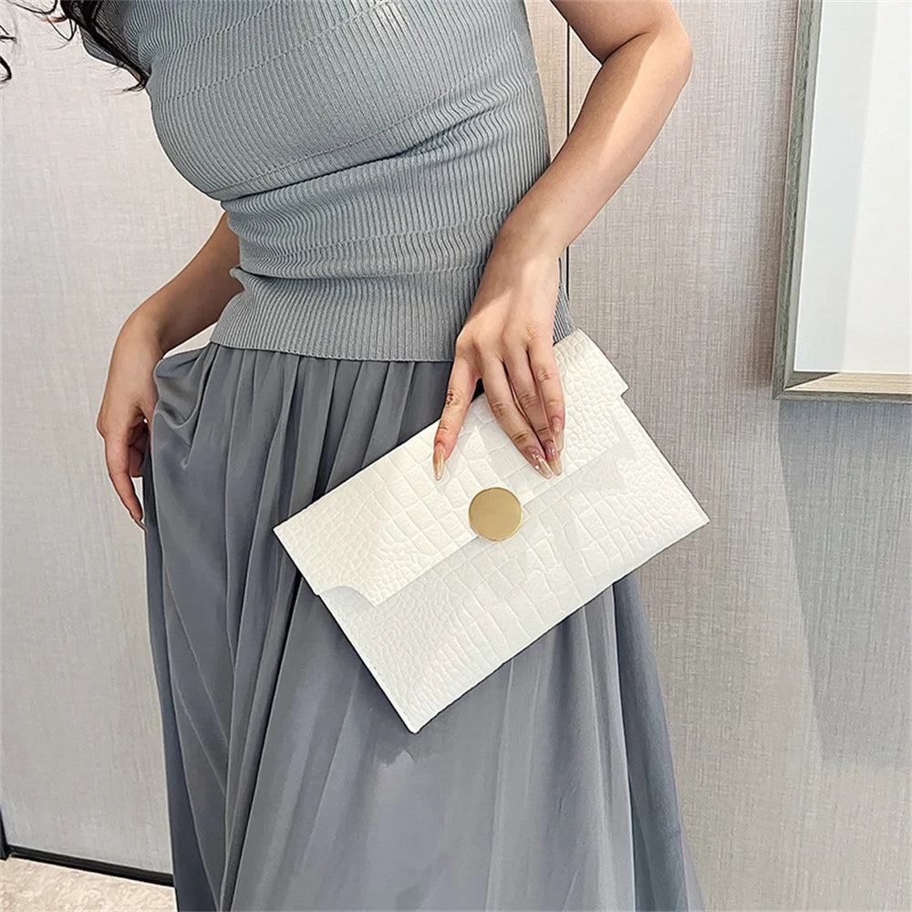 Felt Large Capacity Handbag | Fashion Luxury Stone Pattern Clutches & Envelope Wallet (For Wedding & Party) Luxegan